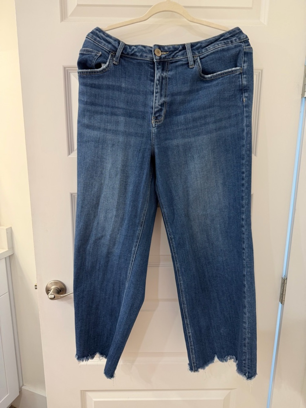 Lovervet Raw Hem Straight Jeans 18W